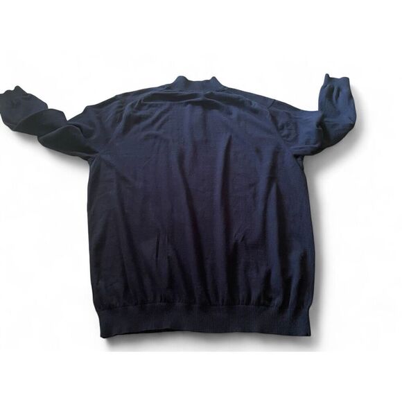 ROCHESTER Men’s Black Cotton /Cashmere Sweater XLT Good Condition - Picture 2 of 7